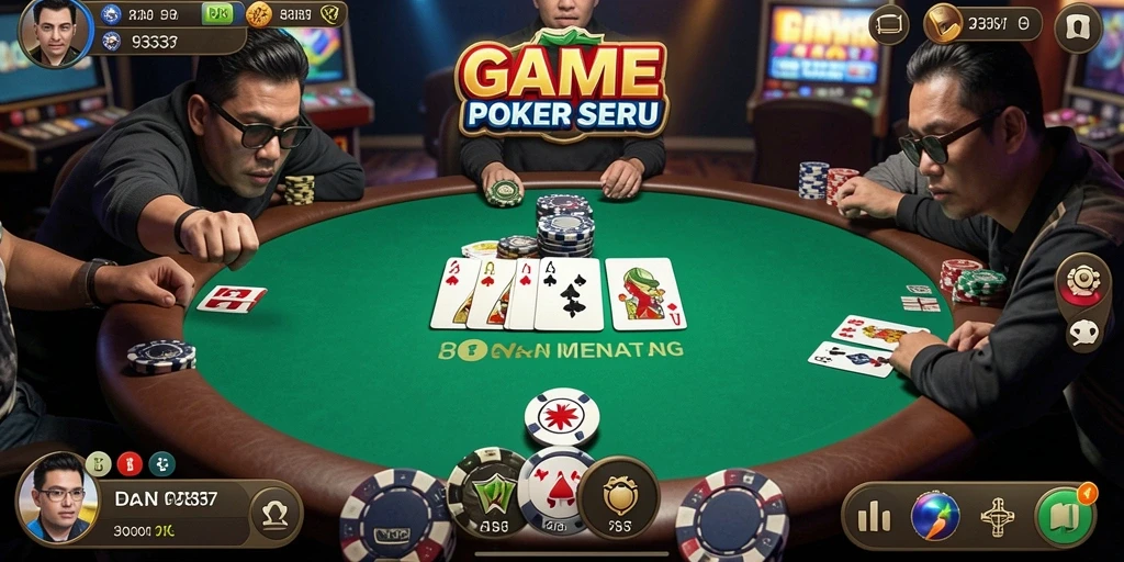 Gameplay Poker seru dan kompetitif di aplikasi 93337.