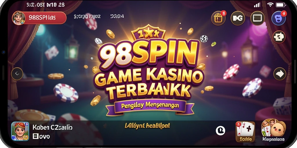 Tampilan menarik gameplay Kasino di 98SPIN dengan mesin slot yang beragam.