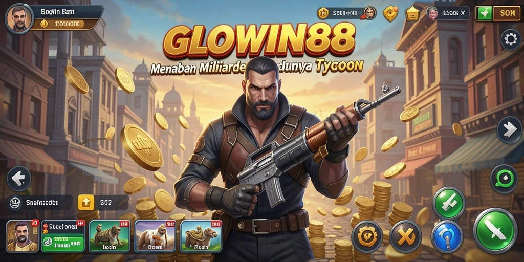 Tampilan gameplay GLOWIN88 yang menarik dalam dunia Tycoon.