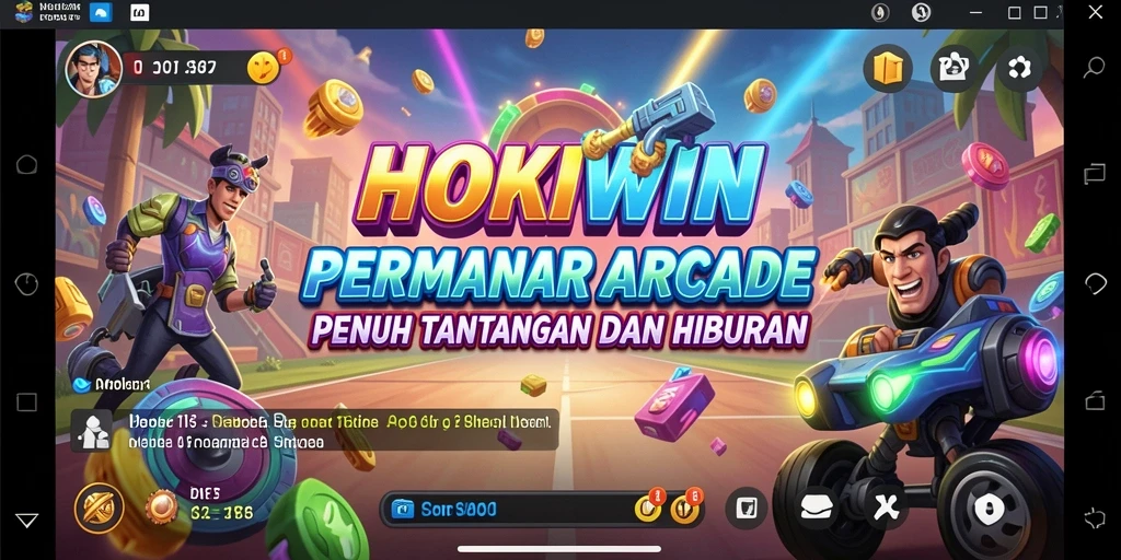 Screenshot HOKIWIN menampilkan aksi gameplay seru di level menantang.