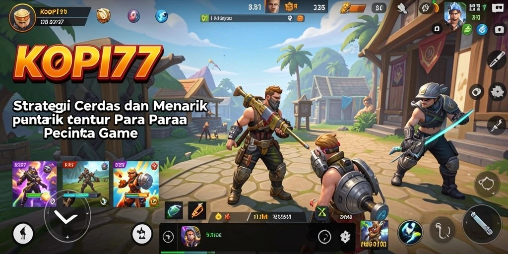 Tampilan gameplay strategi KOPI77 yang seru dan menantang.
