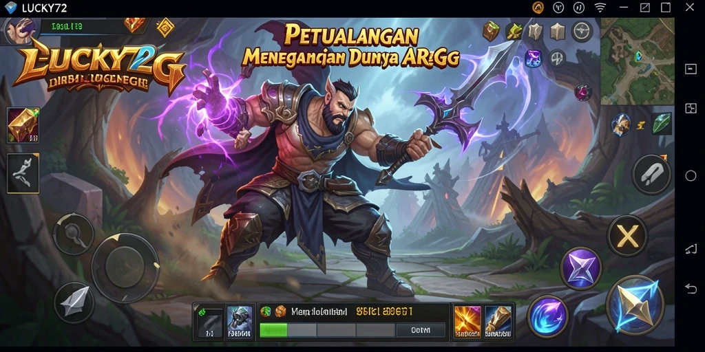 Tampilan gameplay yang menarik dari LUCKY72 dalam dunia ARPG.