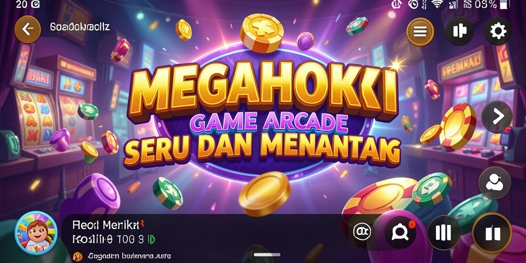Tangkapan layar gameplay seru dari MEGAHOKI yang memukau.