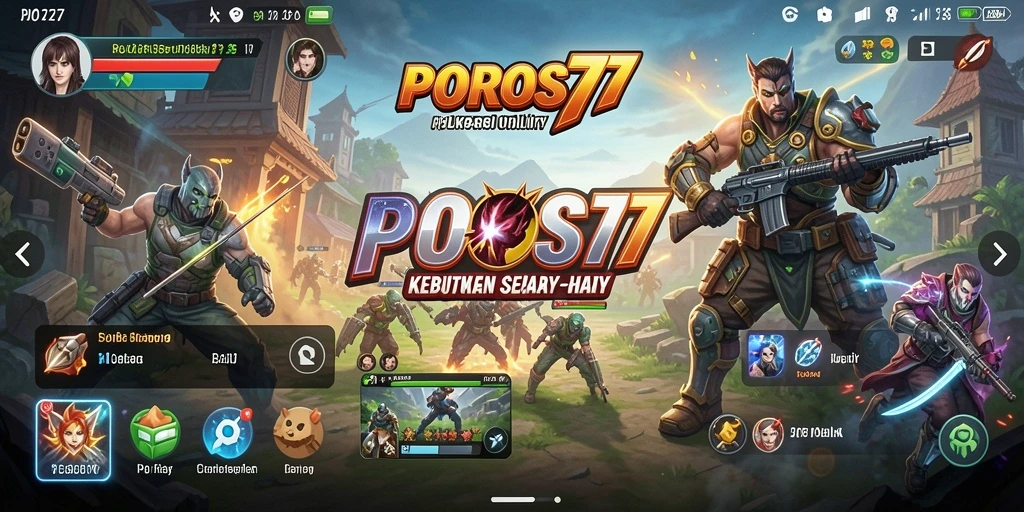 Tampilan antarmuka POROS77 yang modern dan intuitif.