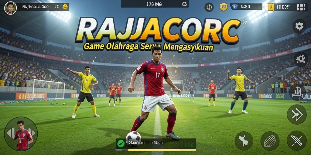 Tampilan gameplay seru dari RAJACORC yang penuh aksi.