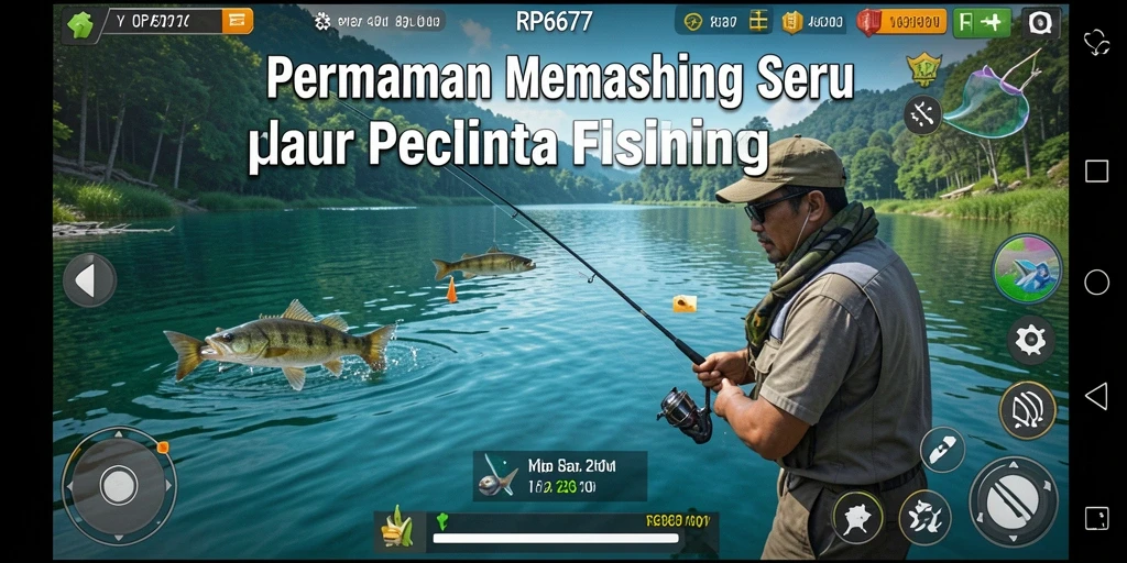 Tampilan menarik dari gameplay RP6677 yang menawarkan petualangan memancing.