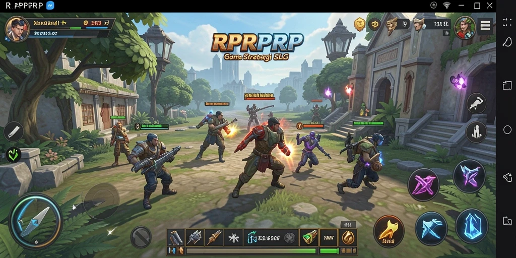 Tampilan gameplay menarik dari RPRPRP di layar smartphone.