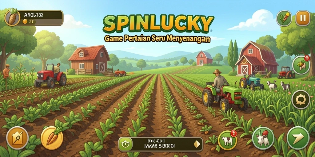 Tangkapan layar SPINLUCKY menunjukkan kebun yang indah dan berwarna-warni.