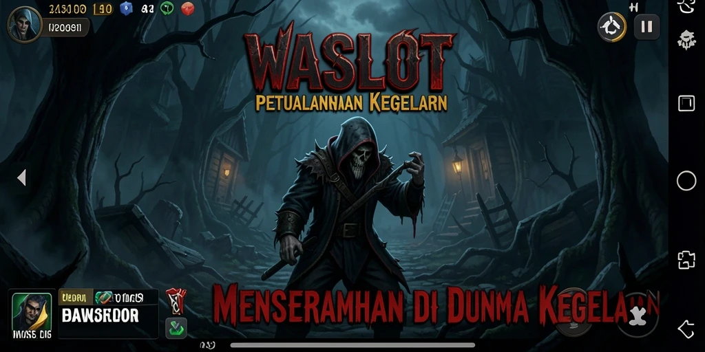 Tangkapan layar menunjukkan aksi menegangkan dalam game Horror WASLOT.